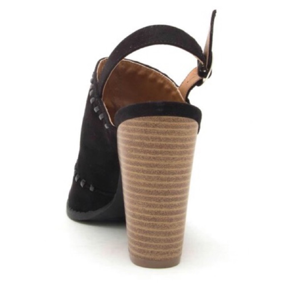 Slingback chunky heeled sandals - Picture 5 of 6